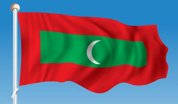 Прапор Мальдіви — стоковий вектор