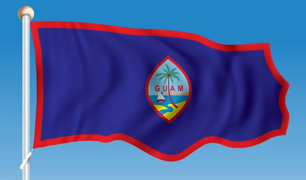 괌의 국기 — 스톡 벡터