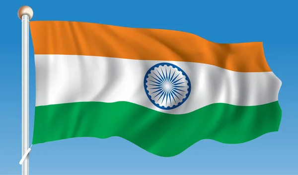 インドの国旗 — ストックベクタ