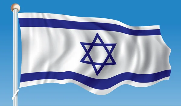 Vlag van Israël — Stockvector