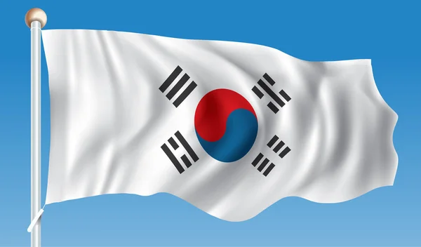 Bendera Korea Selatan - Stok Vektor