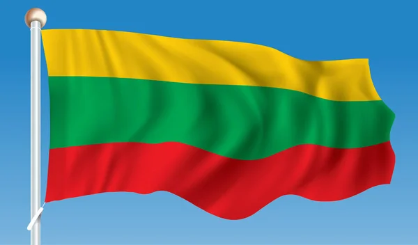 Флаг литии — стоковый вектор