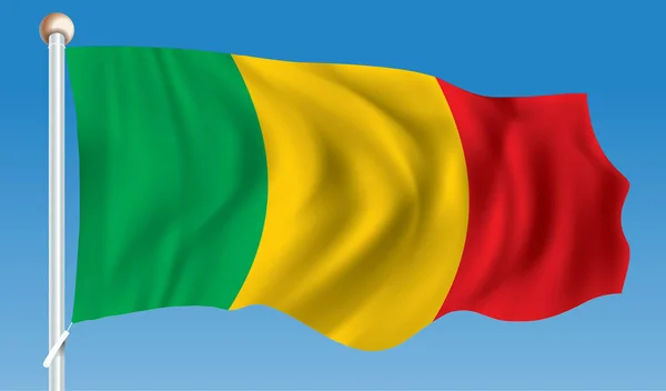 Bandera de mali — Vector de stock