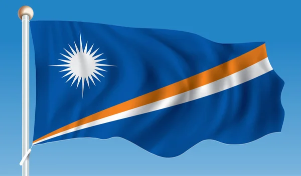 Flag of Marshall Islands — Stock Vector