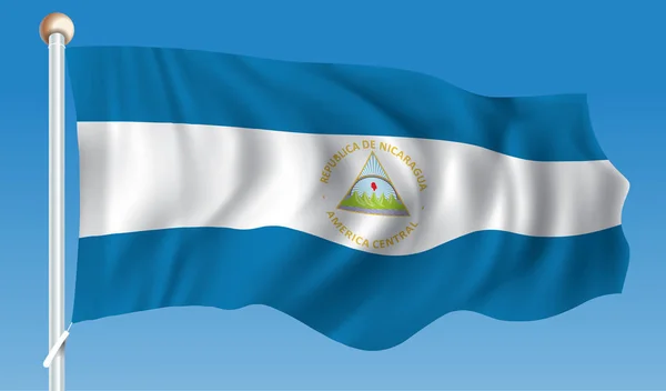 Bandera de Nicaragua — Archivo Imágenes Vectoriales