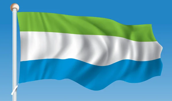 Flag of Sierra Leone — Stock Vector