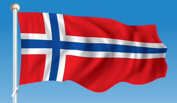 Bandera de Svalbard — Vector de stock