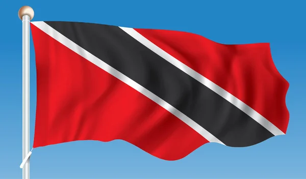 Bandeira de Trinidad e Tobago —  Vetores de Stock