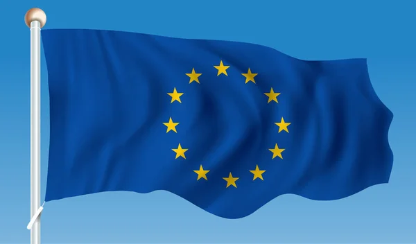 Vlag van de Europese Unie — Stockvector