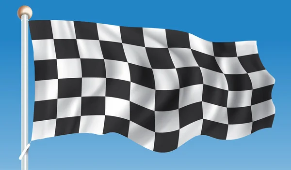 Checkered Race Flagga — Stock vektor