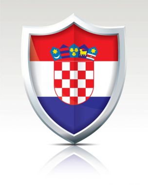 Hırvatistan bayrağı ile kalkan