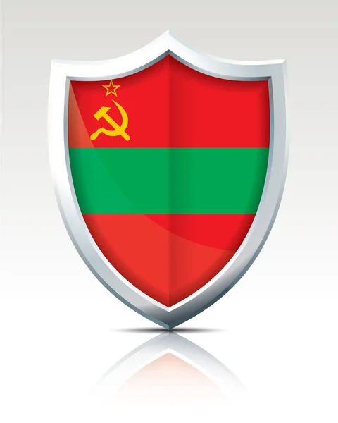Tarcza z flaga Naddniestrza — Wektor stockowy