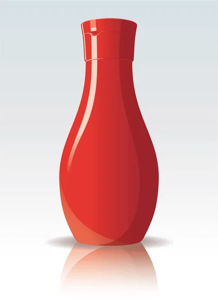 番茄番茄酱瓶 — 图库矢量图片