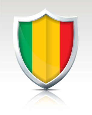 mali bayrağı ile kalkan