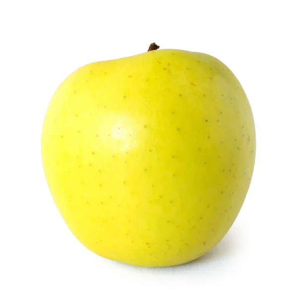 Pomme Jaune Isolée Sur Fond Blanc — Photo