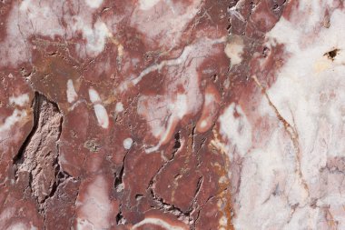 Koyu ve gri noktalı kırmızımsı kahverengi tabanlı. Klasik travertin dokusu. Arka plan olarak kullanılıyor. Metnin için boşluk kopyala.