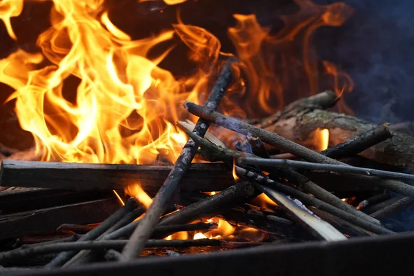 Barbeküde yangın.