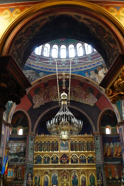 Paredes Interiores Uma Igreja Ortodoxa — Fotografia de Stock