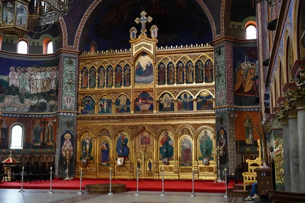 Τοίχοι Και Εσωτερικοί Χώροι Μιας Εκκλησίας Ortodox Royalty Free Εικόνες Αρχείου