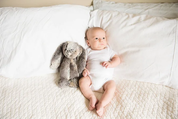 Monthly portrait of baby boy — Stock Photo, Image