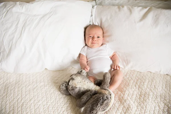 Monthly portrait of baby boy — Stock Photo, Image