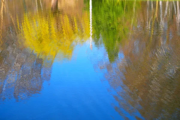 Superficie del estanque en primavera — Foto de Stock