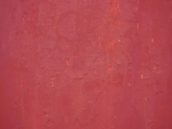 Detail der alten rot gestrichenen Wand — Stockfoto
