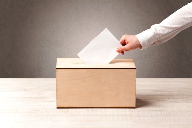 Oy sandığı kişi döküm oy ile 