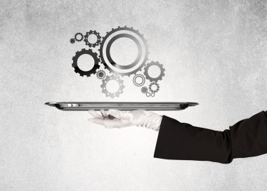 Tepside çalışan çark konsepti