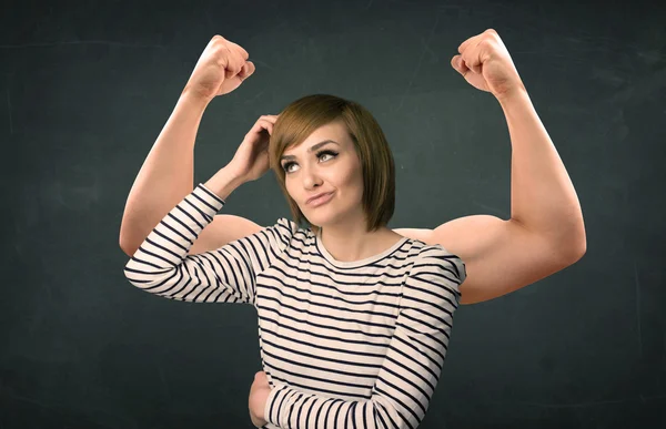 Concepto de brazos fuertes y musculosos — Foto de Stock