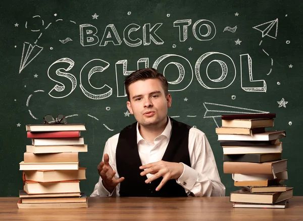 Back to school teacher — Stock Photo, Image