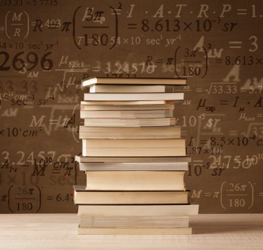 Matematik formüllü klasik arkaplan kitapları 