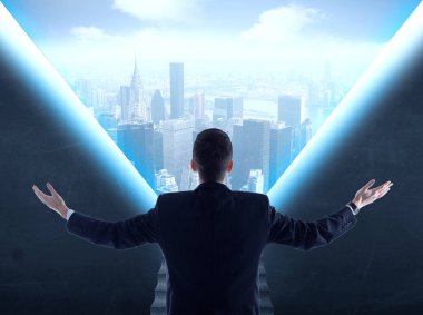 İşadamı cityscape arıyorsunuz