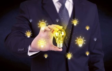 işadamı bir parlak fikir kavram vardır