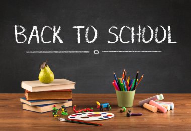 Okula dönüş konsepti.