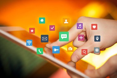 Tablet apps ile dokunmadan parmak