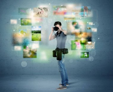 Geçmişten resimli fotoğrafçı