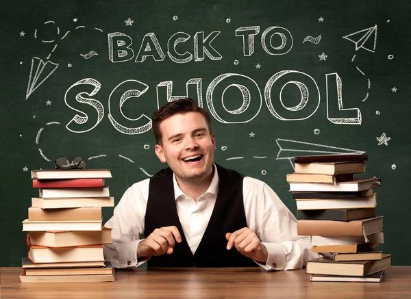 Back to school teacher — Stock Photo, Image