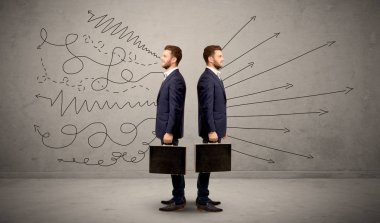 İki seçenek ile işadamı