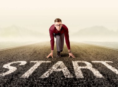 Start çizgisinde, işadamı