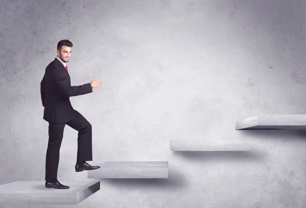 Stepping up a staircase — Stock Photo, Image