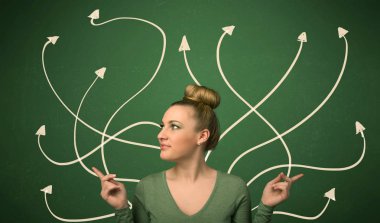 Güzel kız bir çözüm düşünme