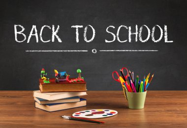 Okula dönüş konsepti.