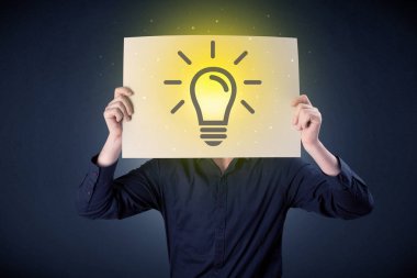 Ampul ile işadamı holding kağıt