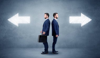 İki seçenek ile işadamı