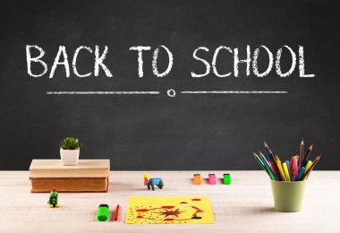 Okula dönüş konsepti.