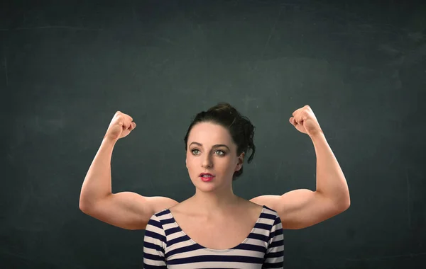 Strong and muscled arms concept — Stock Photo, Image