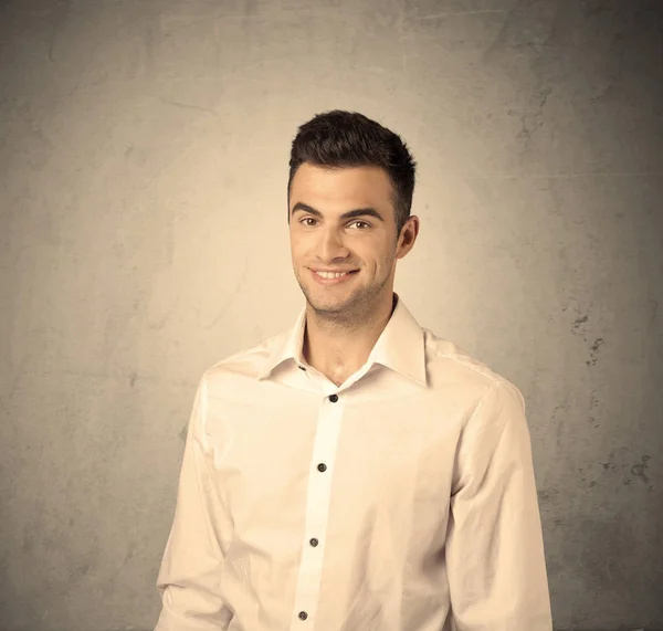 Sales worker making face expressions — Stock Photo, Image