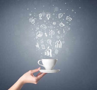 El tutma kahve Kupası