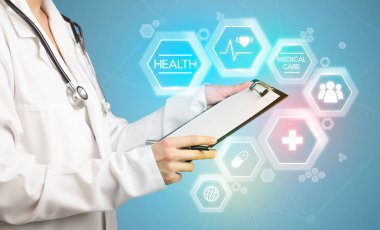 kadın doktor ile not etmek